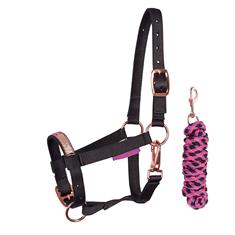Licol & longe Diva Fuchsia Harry's Horse Noir