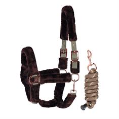 Licol & longe Reine Harry's Horse Marron moyen
