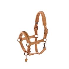 Licol Platinum Double Pin Velvet Jewel Eskadron Marron moyen