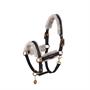Licol Platinum Metallic Double Pin Faux Leather FF Eskadron Bleu clair