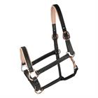 Licol Rosegold Cuir HORSEGEAR Noir-doré