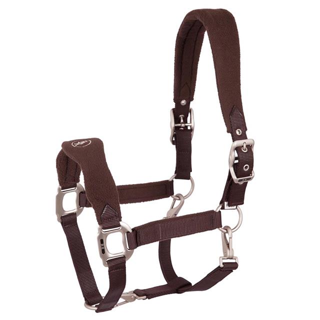 Licou de pansage réglable en nylon/polaire BR  Marron