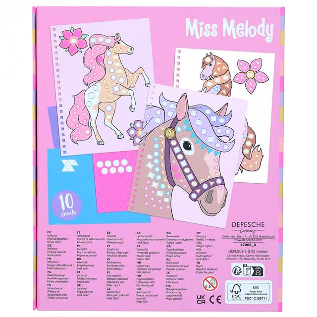 Livre d'autocollants Miss Melody Collez Votre Image Autre