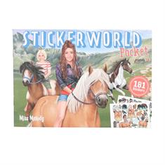 Livre d'autocollants Pocket Stickerworld Miss Melody Multicolor
