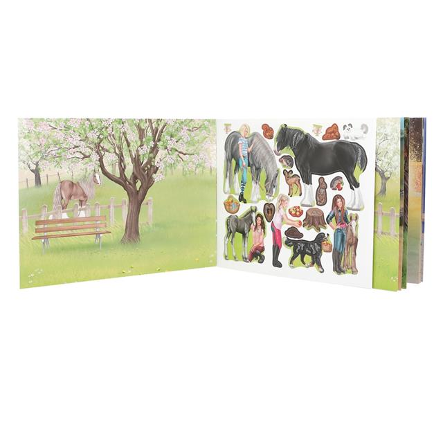 Livre d'autocollants Pocket Stickerworld Miss Melody Multicolor