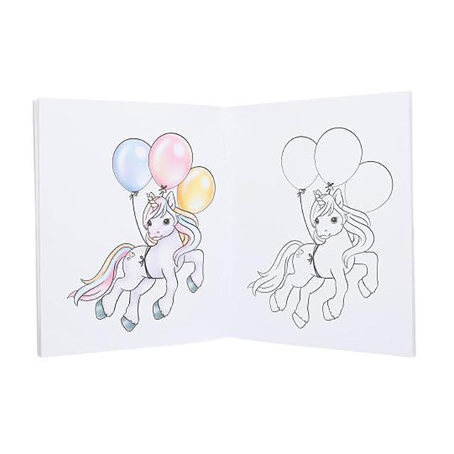 Livre de coloriage et d'autocollants Ylvi & The Minimoomis Create Your Unicorn Autre