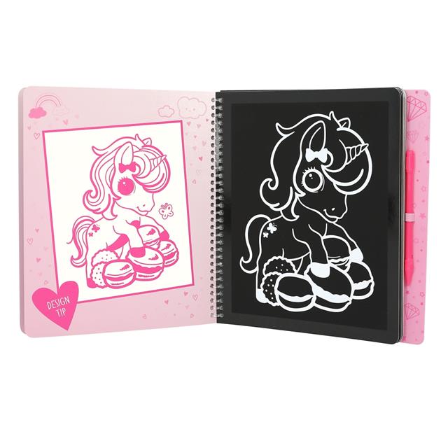 Livre de coloriage Magic Scratch Ylvi Multicolor
