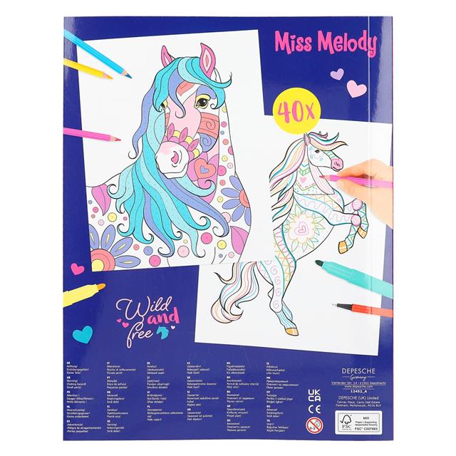 Livre de coloriage Miss Melody Couleur & Design Autre