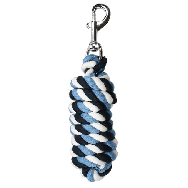 Longe Striped Horsegear Bleu clair