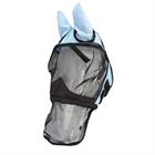 Masque anti-mouches avec nez amovible HORSEGEAR Bleu clair