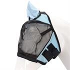 Masque anti-mouches avec nez amovible HORSEGEAR Bleu clair