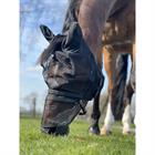 Masque anti-mouches avec nez amovible HORSEGEAR Noir