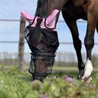 Masque anti-mouches avec nez amovible HORSEGEAR Rose
