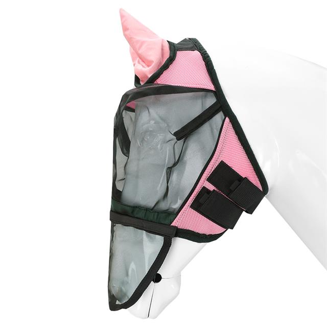 Masque anti-mouches avec nez amovible HORSEGEAR Rose