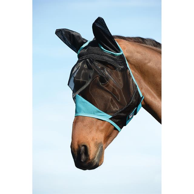 Masque anti-mouches avec oreilles ComFiTec WeatherBeeta Noir-turquoise