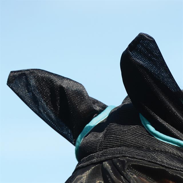 Masque anti-mouches avec oreilles ComFiTec WeatherBeeta Noir-turquoise