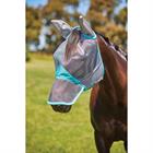 Masque anti-mouches ComFiTec Deluxe Fine Mesh avec oreilles et nez WeatherBeeta Gris-turquoise