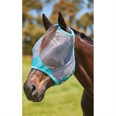 Masque anti-mouches ComFiTec Deluxe Fine Mesh WeatherBeeta Gris-turquoise