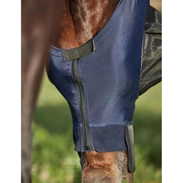 Masque anti-mouches ComFiTec Luxe Bug Eye avec oreilles et nez WeatherBeeta Bleu foncé-noir