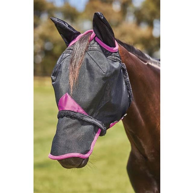 Masque anti-mouches Deluxe Durable Ear&Nose WeatherBeeta Noir-mauve