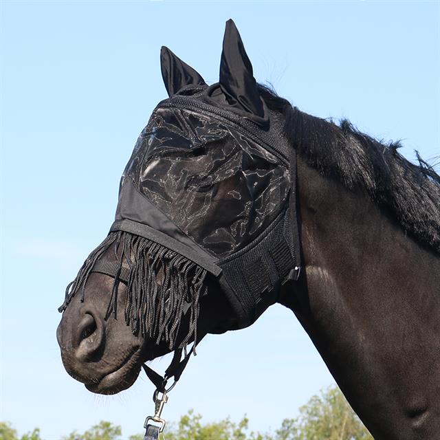 Masque Anti-Mouches Frangia Horsegear Noir