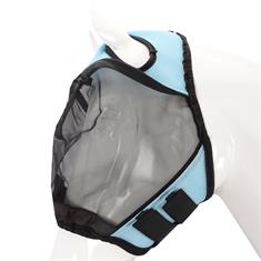 Masque anti-mouches sans oreilles ni nez HORSEGEAR Bleu clair