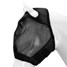 Masque anti-mouches sans oreilles ni nez HORSEGEAR Noir