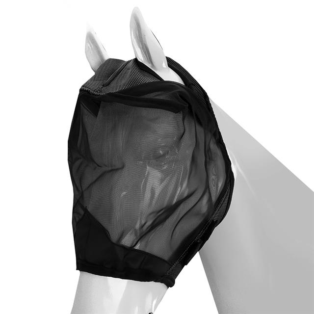 Masque anti-mouches sans oreilles ni nez HORSEGEAR Noir