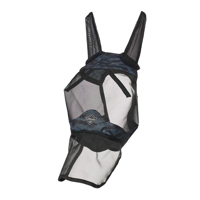 Masque anti-mouches Visor-Tek Full Camo LeMieux Bleu foncé