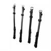 Montants de filet et de mord de bride en cuir bio tanné Montar - lot de 4 Noir