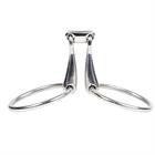 Mors à anneaux Comfort double brisure 14mm Harry's Horse Argenté