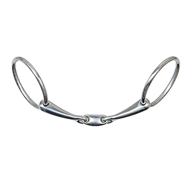 Mors à anneaux Comfort double brisure 14mm Harry's Horse Argenté