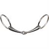 Mors à anneaux creux simple brisure 18mm Harry's Horse Argenté