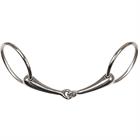 Mors à anneaux creux simple brisure 18mm Harry's Horse Argenté