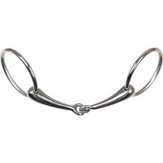 Mors à anneaux creux simple brisure 18mm Harry's Horse Argenté