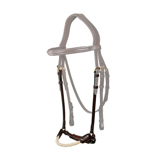 Muserolle allemande en corde D Collection Dy'on Marron