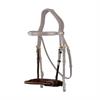 Muserolle en corde recouverte de cuir D Collection Dy'on Marron