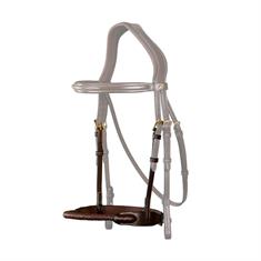 Muserolle en corde recouverte de cuir D Collection Dy'on Marron