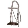 Muserolle en Corde Recouverte de Cuir Nec Dy'on Marron