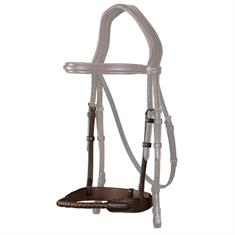 Muserolle en Corde Recouverte de Cuir Nec Dy'on Marron