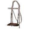 Muserolle en Corde Recouverte de Cuir Nec Dy'on Marron