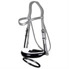 Muserolle Large Fermeture avec Vernie Doublure Blanche DRC Dy'on Noir