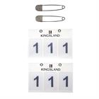 Numéros de départ 2-Pack Kingsland Blanc