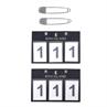 Numéros de départ 2-Pack Kingsland Bleu foncé