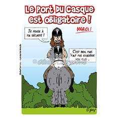 Pancarte humouristique casque obligatoire HB Autre