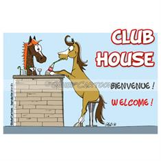 Pancarte humouristique Club House HB Autre