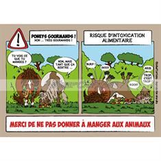 Pancarte humouristique interdiction de nourrir HB Autre