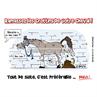 Pancarte humouristique ramassage des crottins HB Autre