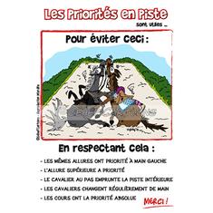 Pancarte humouristique rappel des règles de priorité HB Autre