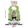 Pancarte humouristique WC HB Autre